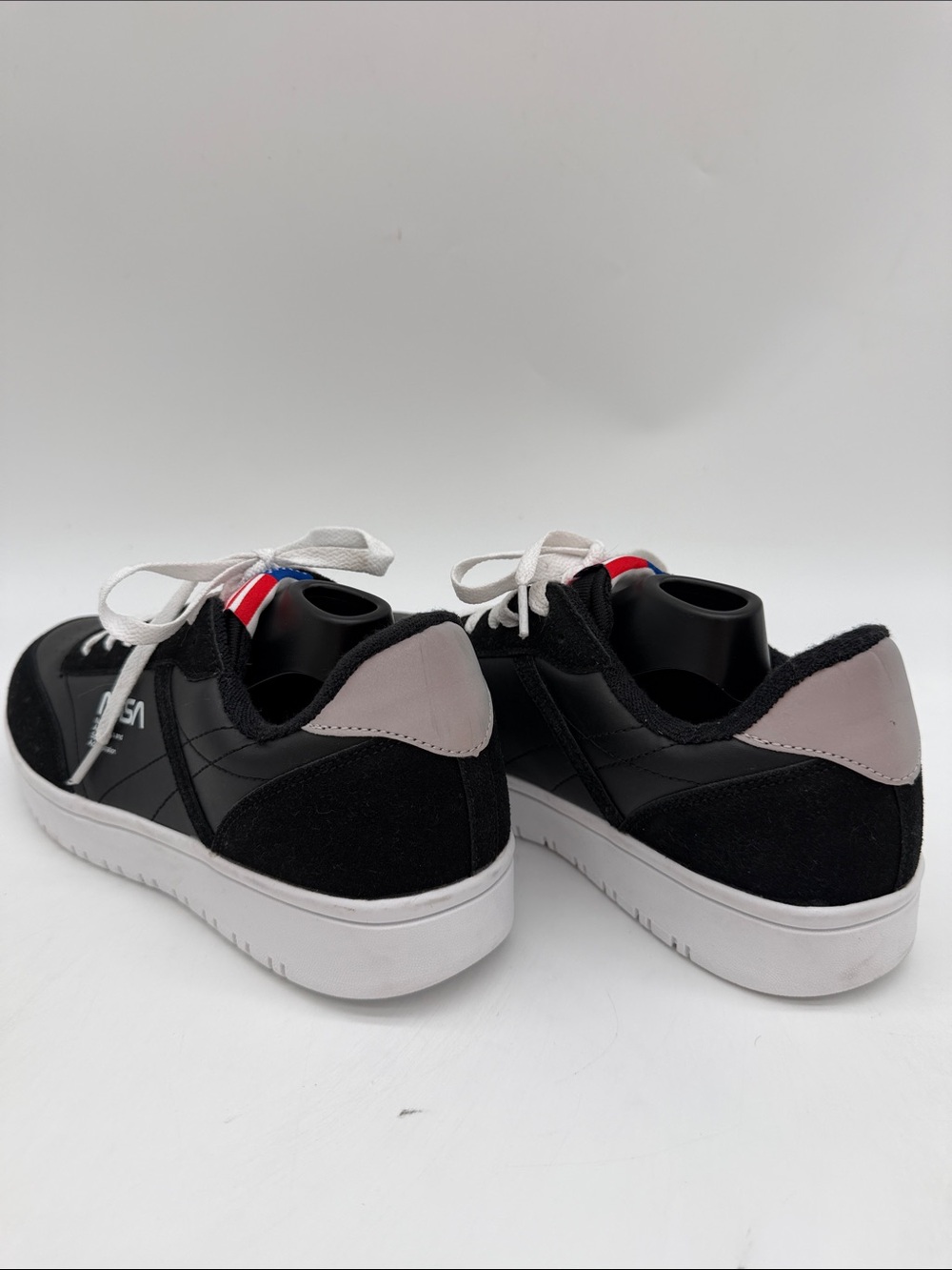 NASA Captain Capsule Black & White Suede Leather Women’s Size 9 Low-Top Sneaker - Picture 9 of 16